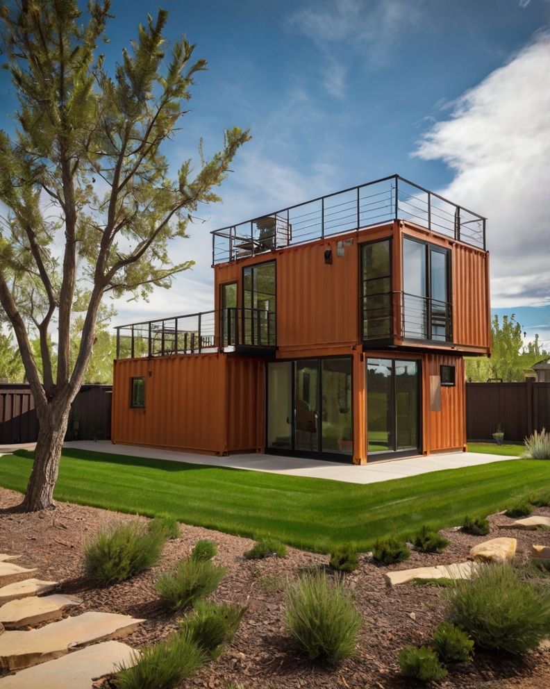 Leonardo Kino XL Colorado container house with Backyard Landsc 3 (1)