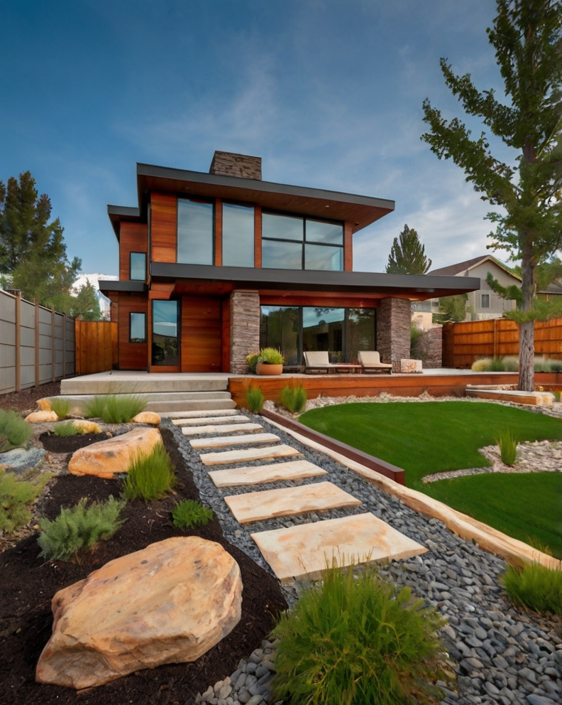 Leonardo Kino XL Colorado modern house with Backyard Landscapi 3