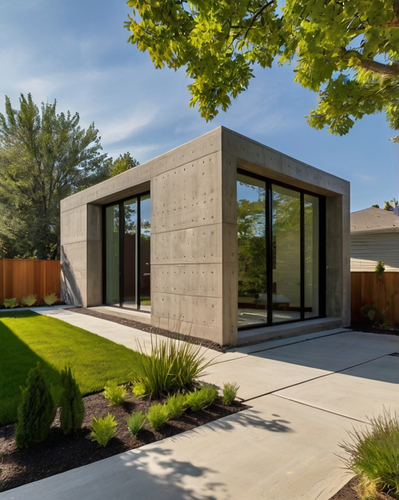 Leonardo Kino XL Louisville minimalist concrete house with Bac 0 (3)