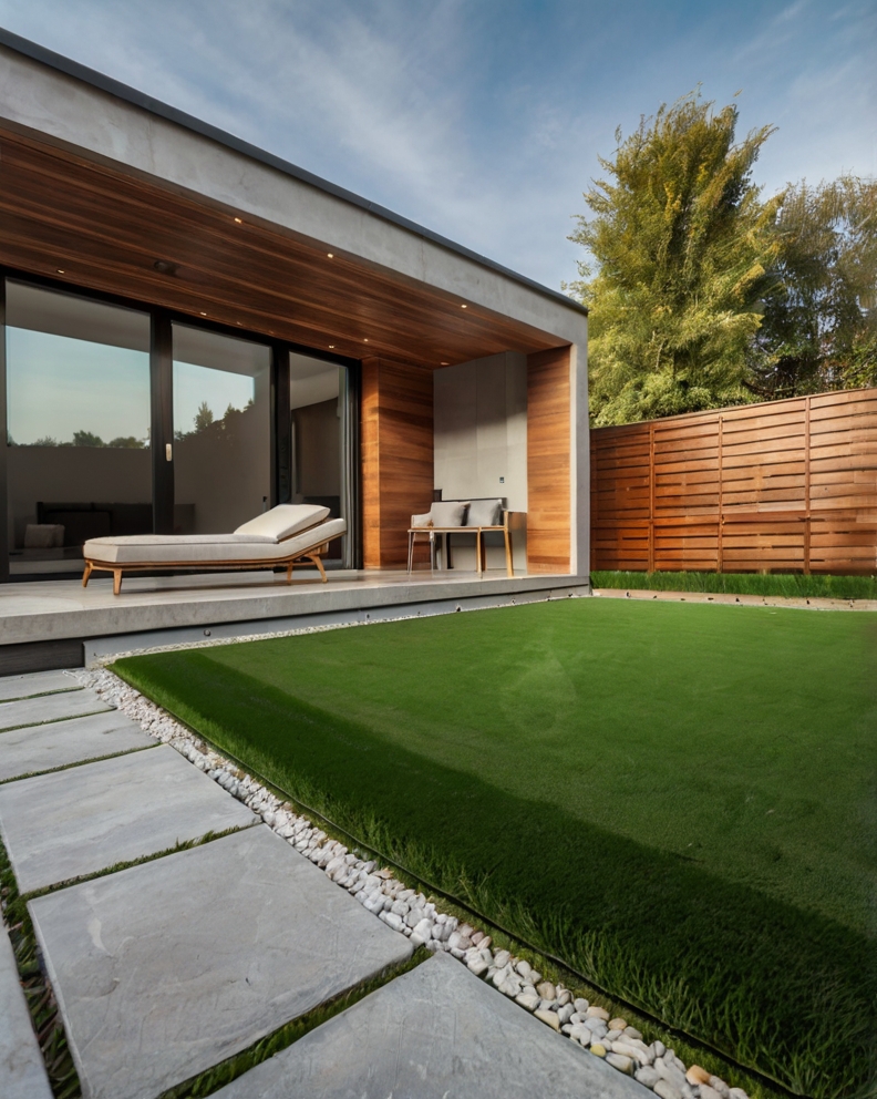 Leonardo Kino XL Modern House with artificial grass on the bac 2