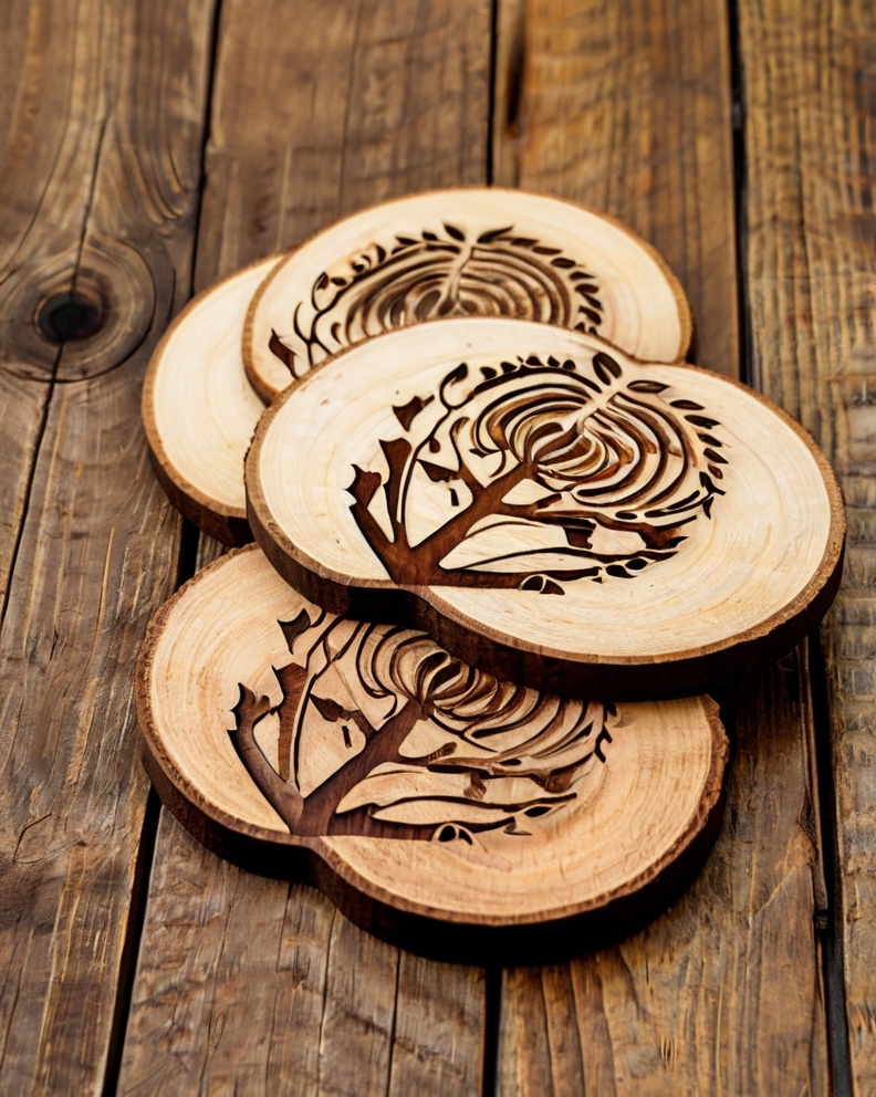 Leonardo Kino XL creative Wooden Coasters ideas 3