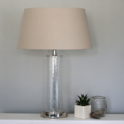 slim oval glass table lamp